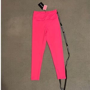 NWT PLT Hot Pink High Waist Cropped Gym Legging